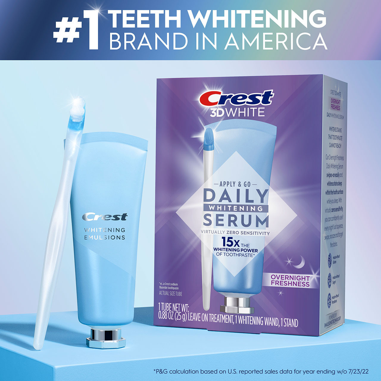 Oral-B 3DWhite Daily Whitening Serum Overnight Freshness Accessoires Blauw | BE_OB63363