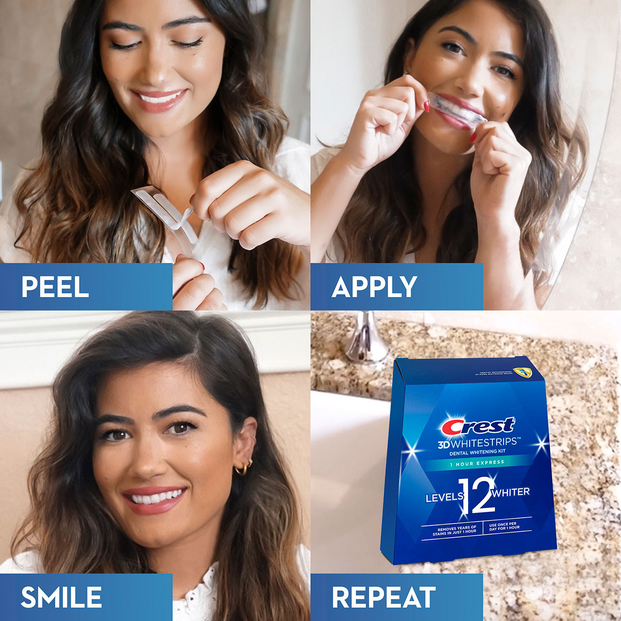 Oral-B 3DWhitestrips 1 Hour Express Accessoires Blauw | BE_OB98355