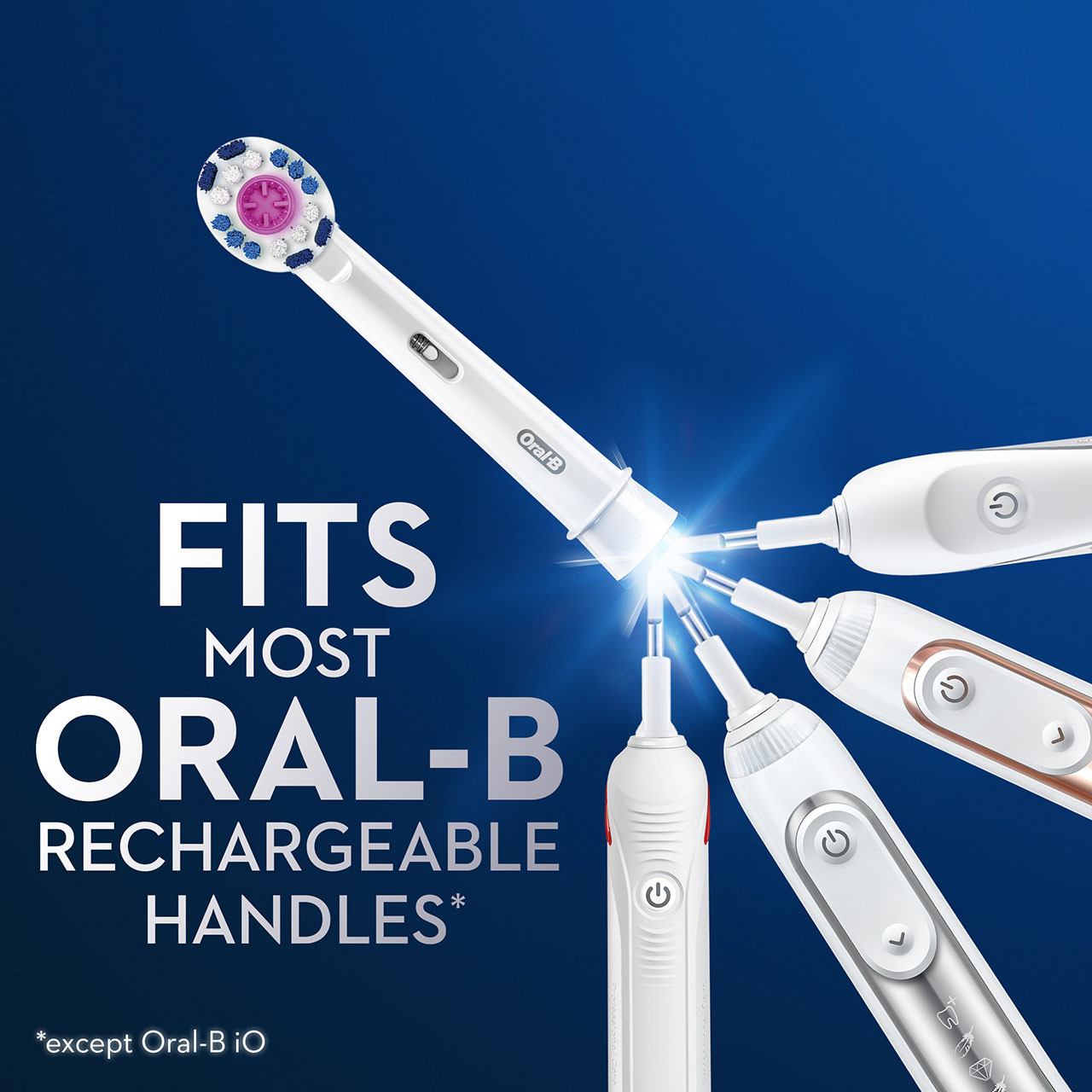 Oral-B 3D White Electric Toothbrush Overige opzetborstels Wit | BE_OB79566