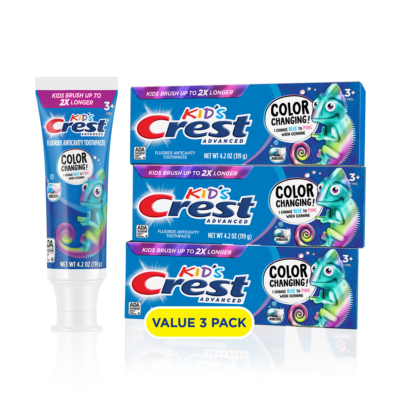 Oral-B Crest Kids Enamel + Cavity Protection Bundles Wit Blauw | BE_OB42151