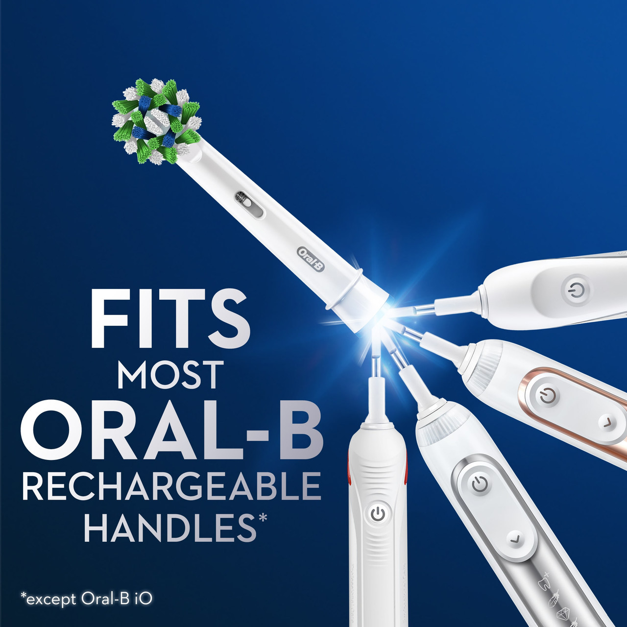 Oral-B CrossAction X-Filament Overige opzetborstels Wit | BE_OB21414