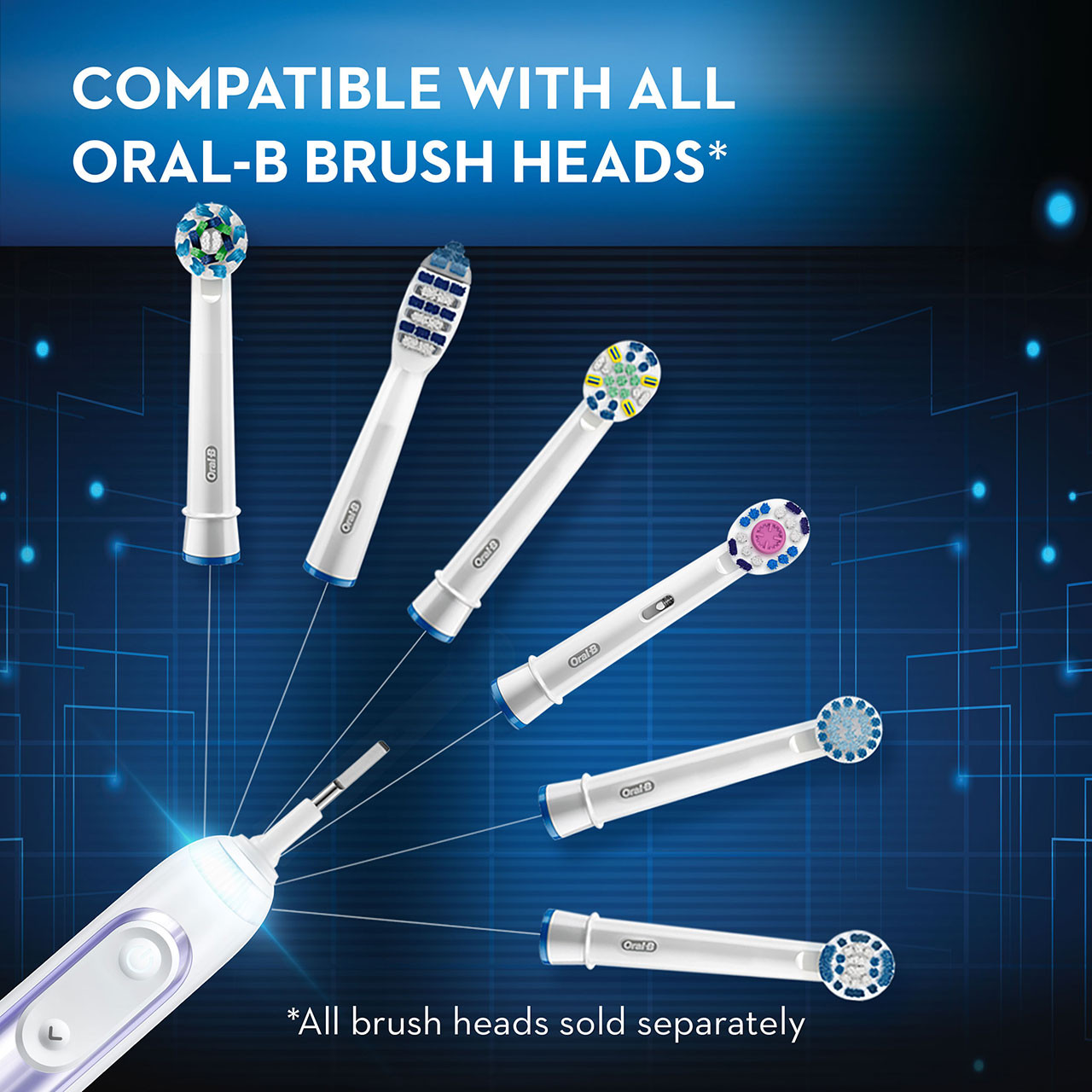 Oral-B Genius 7500 Rechargeable Genius-serie Paars | BE_OB33278