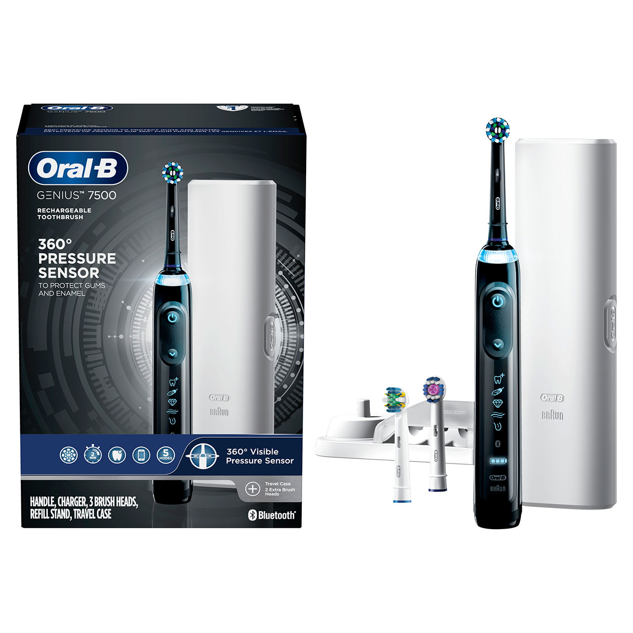 Oral-B Genius 7500 Rechargeable Genius-serie Zwart | BE_OB91960