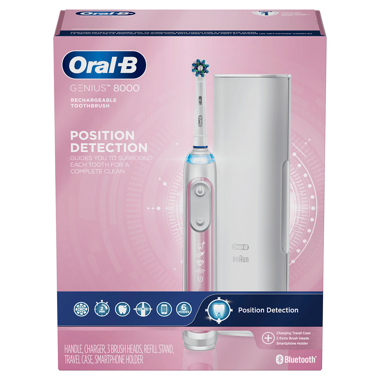 Oral-B Genius 8000 Rechargeable Genius-serie Roze | BE_OB13868