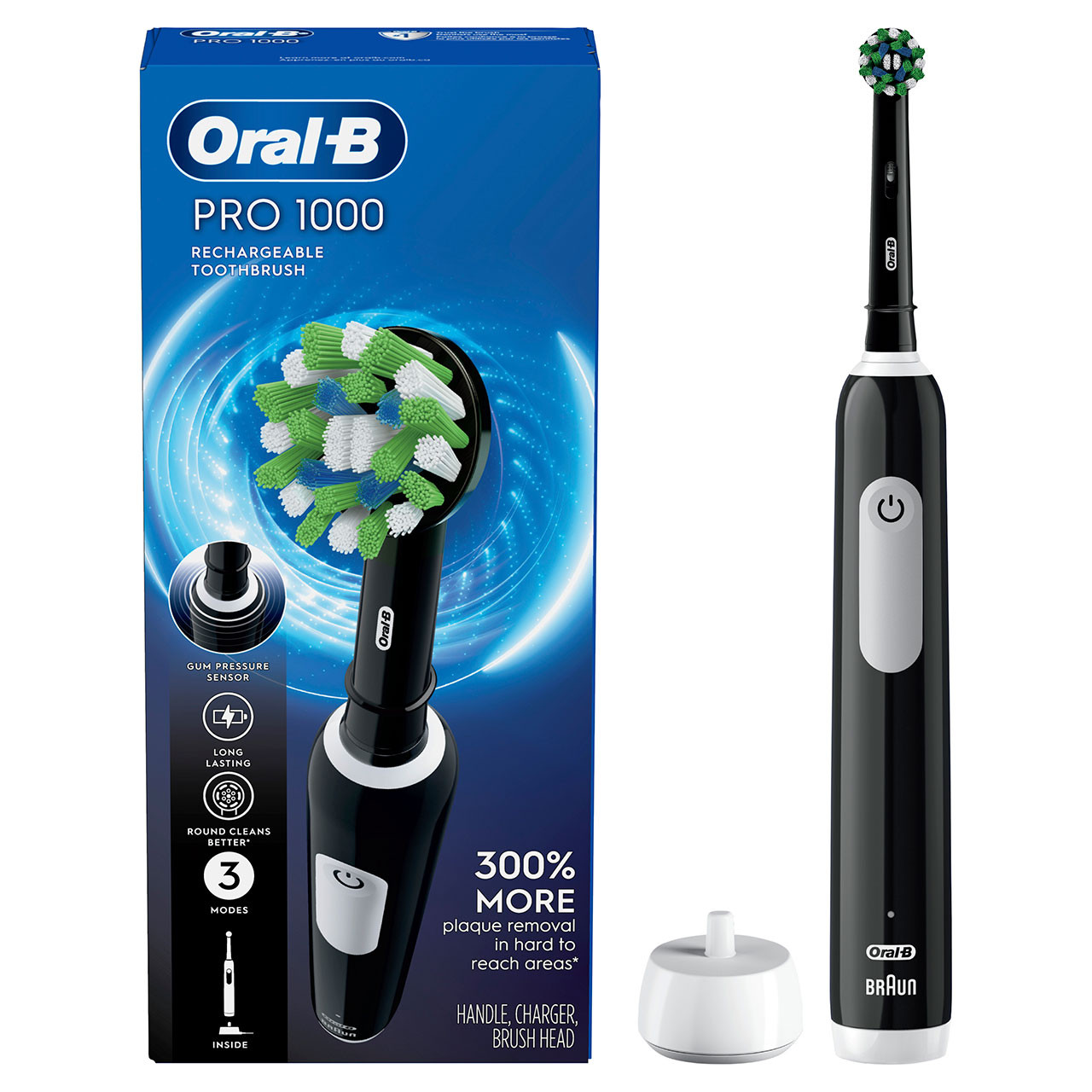 Oral-B Pro 1000 Pro-serie Zwart | BE_OB62801