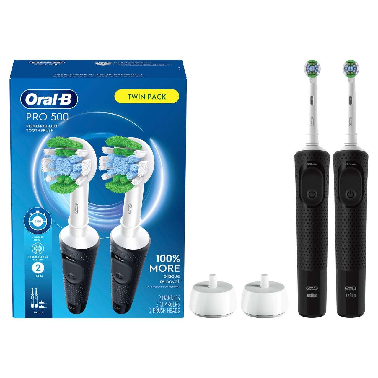 Oral-B Pro 500 Rechargeable Pro-serie Zwart | BE_OB87417