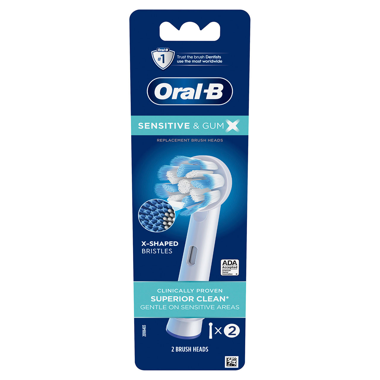 Oral-B Sensitive & Gum X X-Filament Overige opzetborstels Wit | BE_OB49379