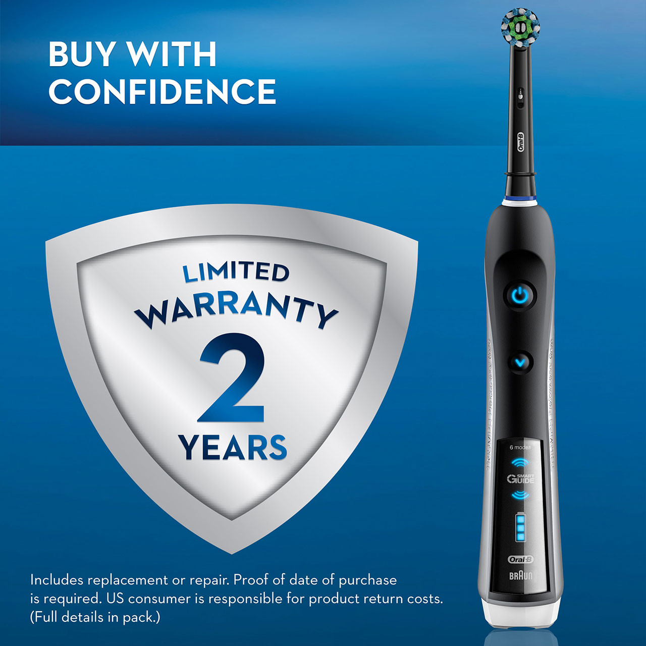 Oral-B Smart 5000 with Bluetooth Smart-serie Zwart | BE_OB42334