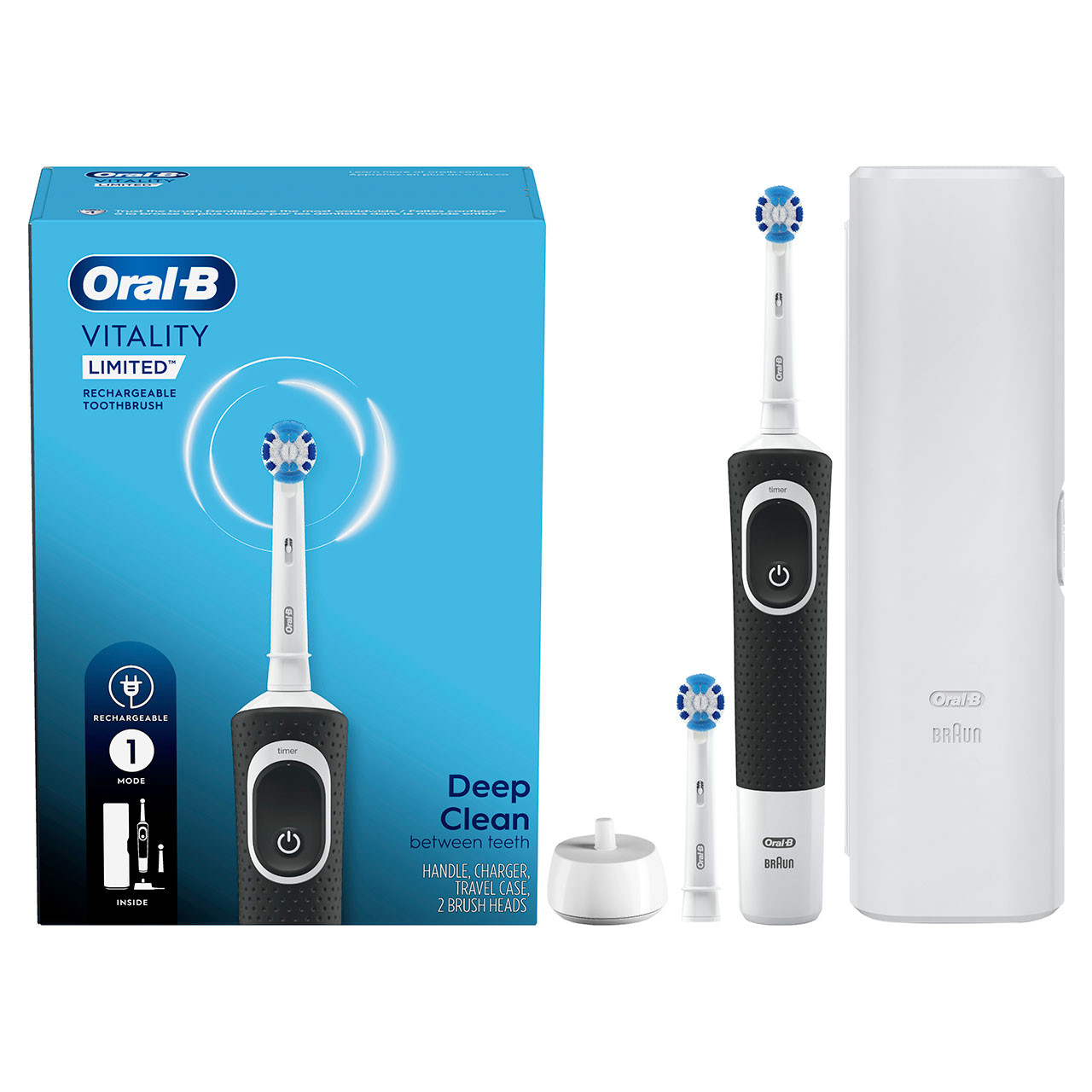 Oral-B Vitality Limited Rechargeable Pro-serie Wit Zwart | BE_OB85626