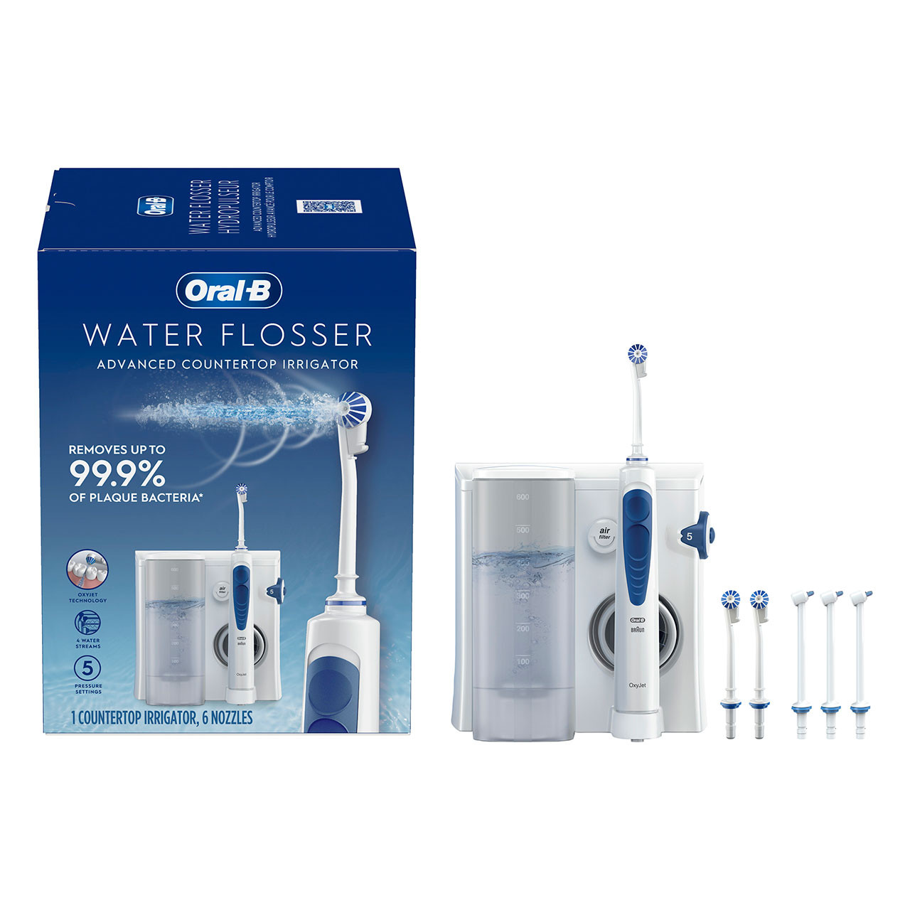 Oral-B Water Flosser Advanced Countertop Irrigator Accessoires Wit | BE_OB14192