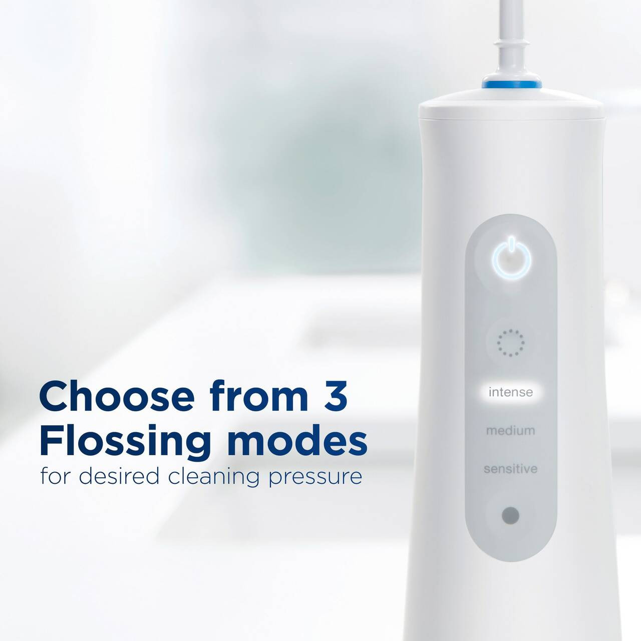 Oral-B Water Flosser Advanced, Portable Oral Irrigator Handle Accessoires Wit | BE_OB39004