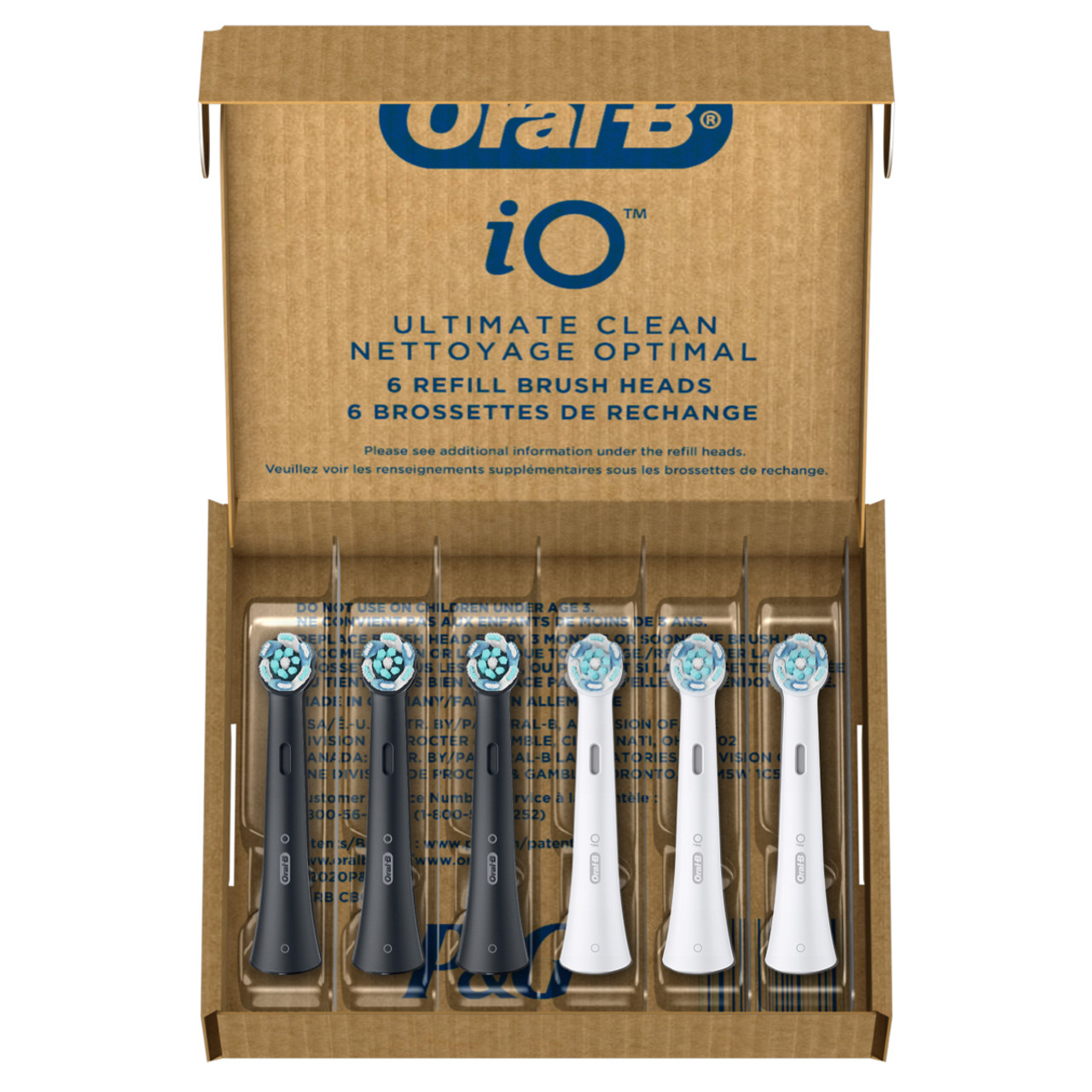 Oral-B iO Ultimate Clean iO-opzetborstels Wit Zwart | BE_OB63446